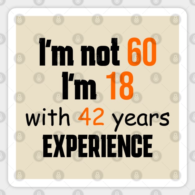 60th birthday Magnet by Circle Project